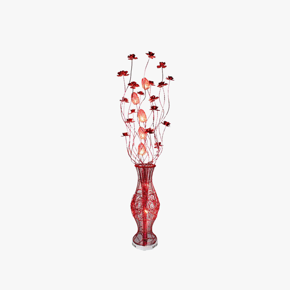 Bella Blumenvase Rote Stehlampe, 150CM Lang - Lumpaz