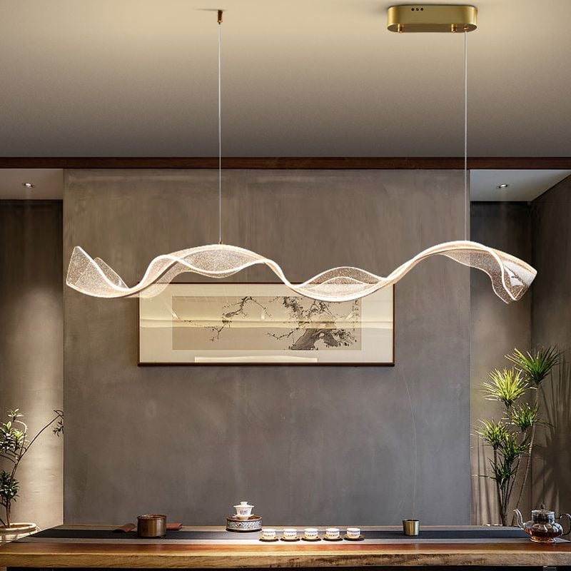 Kirsten Wellenförmige Pendelleuchte, L 100CM - Lumpaz