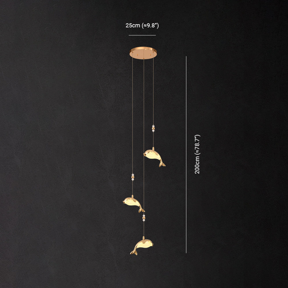 Jibril Treppenkronleuchter, 1/2/3/8/12-flammig - Lumpaz