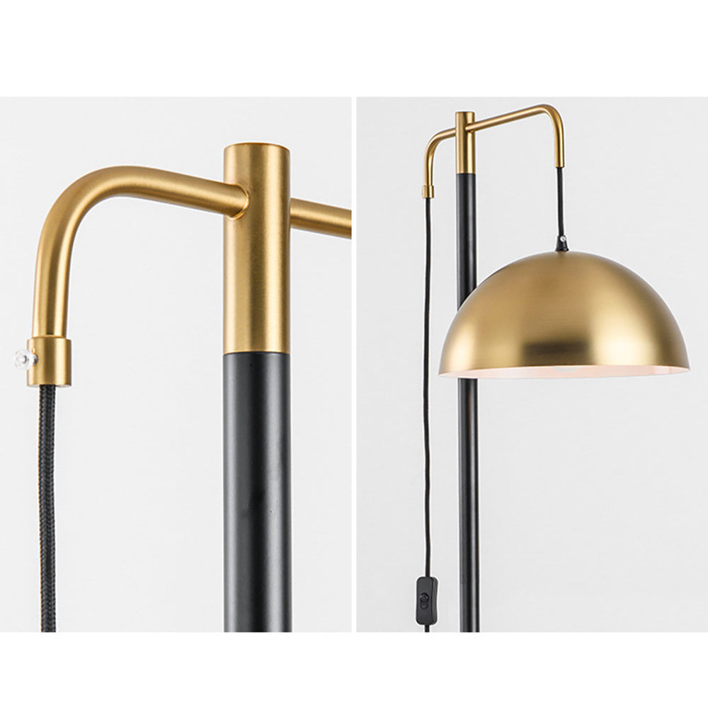 Carins Minimalistische Stehleuchte, Metall & Marmor - Lumpaz