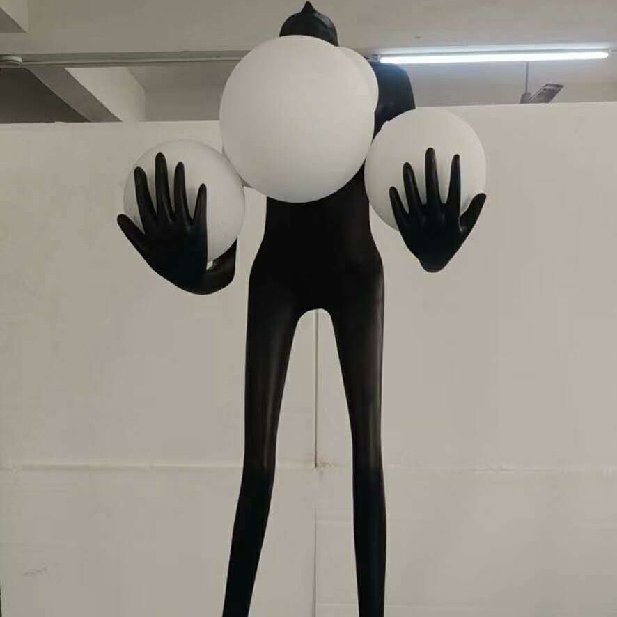 Salgado Mensch Ball Inhaber Stehleuchte, 4/6-flammig, 180/190CM Lang - Lumpaz