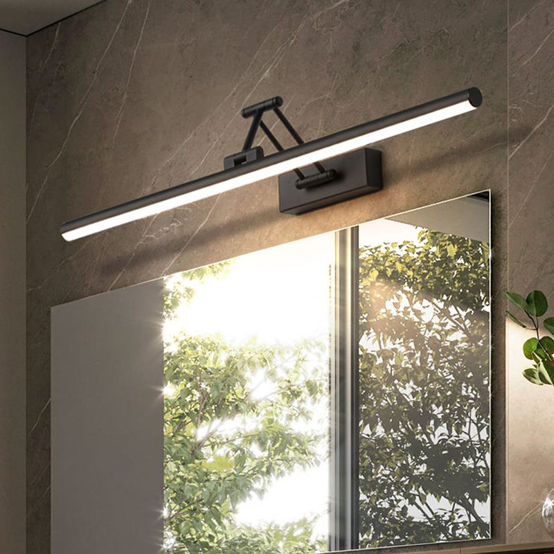 Edge Spiegelfront Waschtisch-Wandleuchte, Metall, 40/50/60/80/100CM Lang - Lumpaz