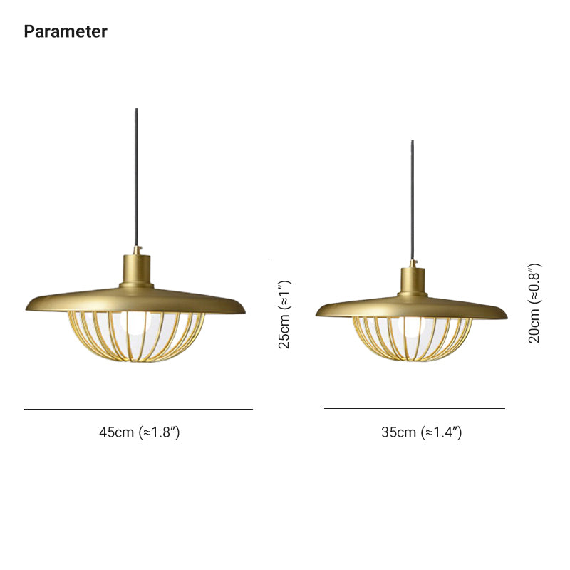 Carins Pendelleuchte 5 Farben, Metall, ∅35/45CM - Lumpaz