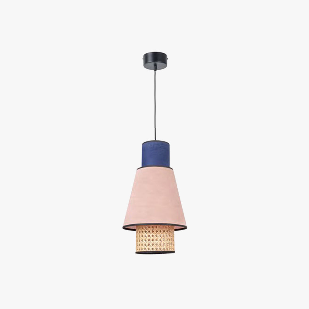 Ritta Pendelleuchte, Rosa & Königsblau, ∅25/30CM - Lumpaz