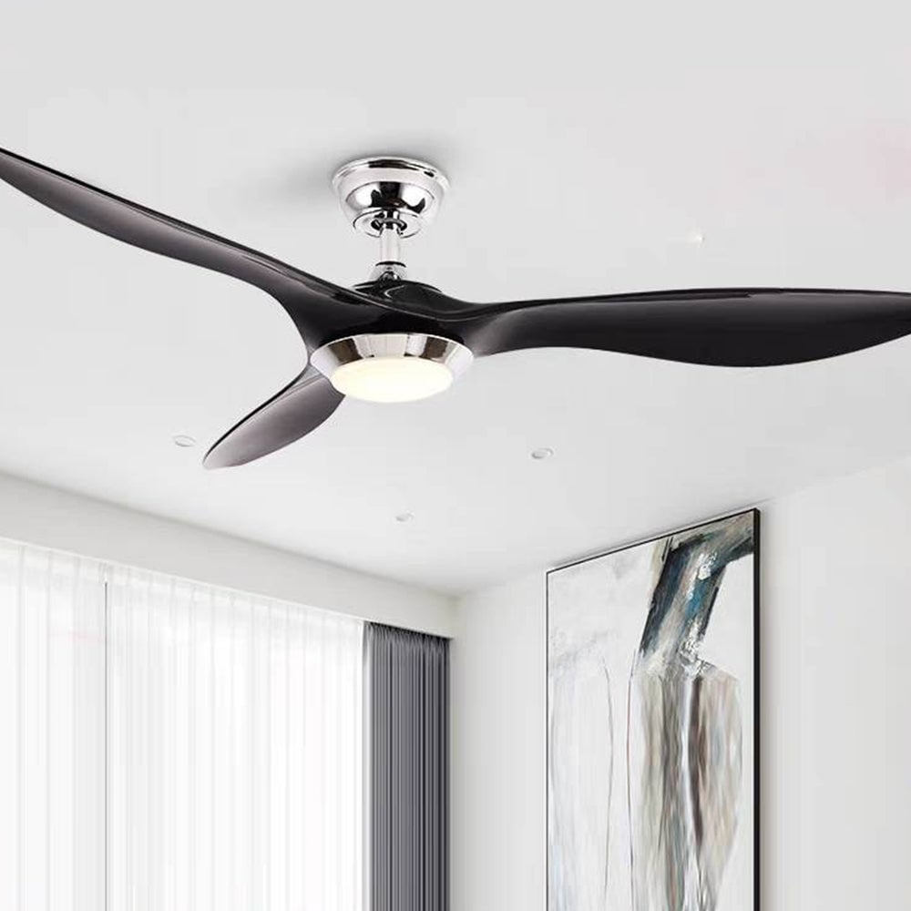 Garner 3-Blatt Deckenventilator mit Beleuchtung, Schwarz & Gelb, ∅132CM - Lumpaz