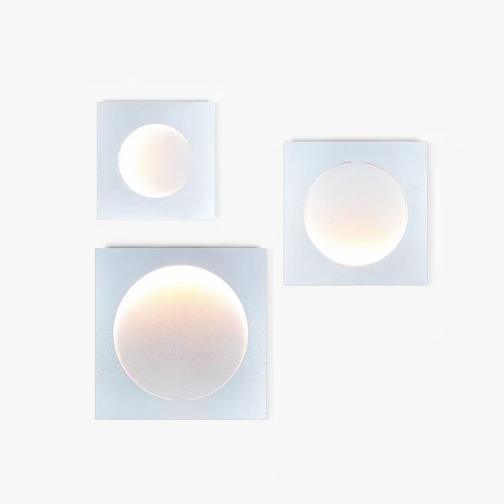 Elif Mond Wandlampe Fernbedienung Dimmbar, 30/40/50cm - Lumpaz