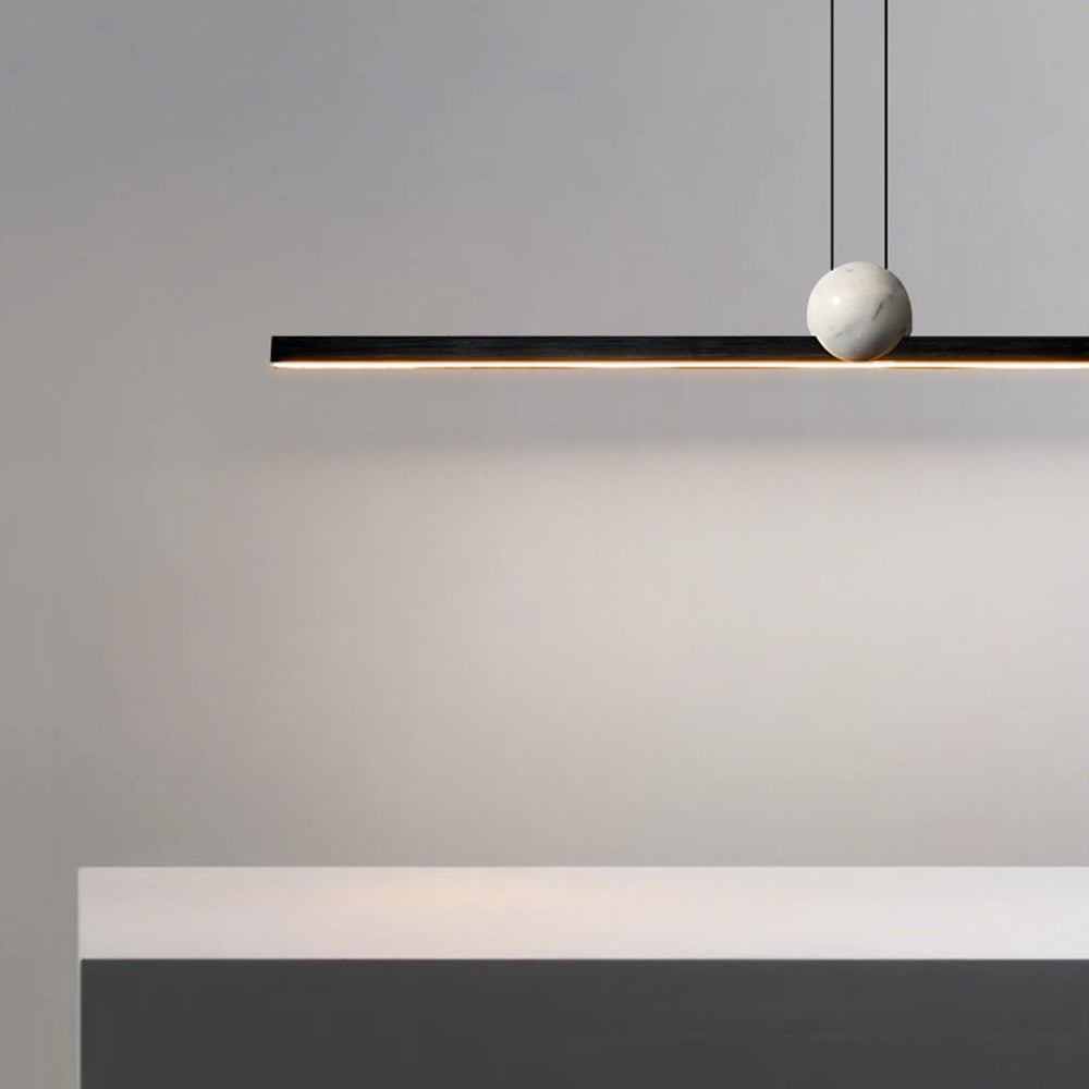 Edge Pendelleuchte 2 Farben, Metall & Marmor, 90/120/150cm - Lumpaz