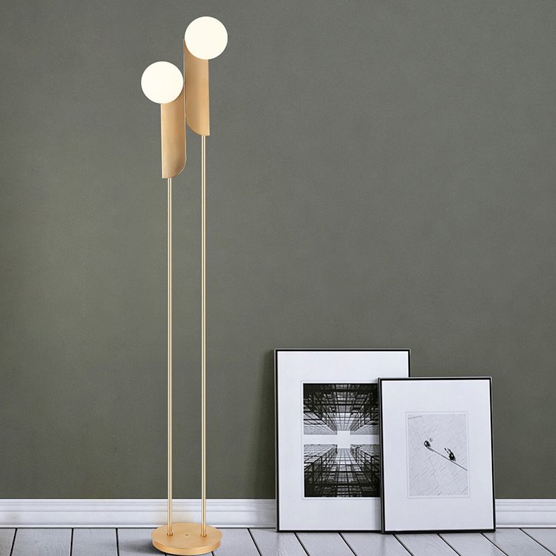 Salgado Stehlampe, Metall, 2-flammig, 165CM Lang - Lumpaz