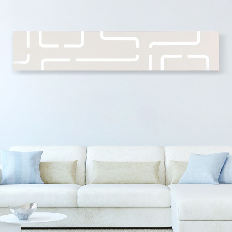 Leigh Rechteck Spiegelfront Waschtisch-Wandleuchte - Lumpaz