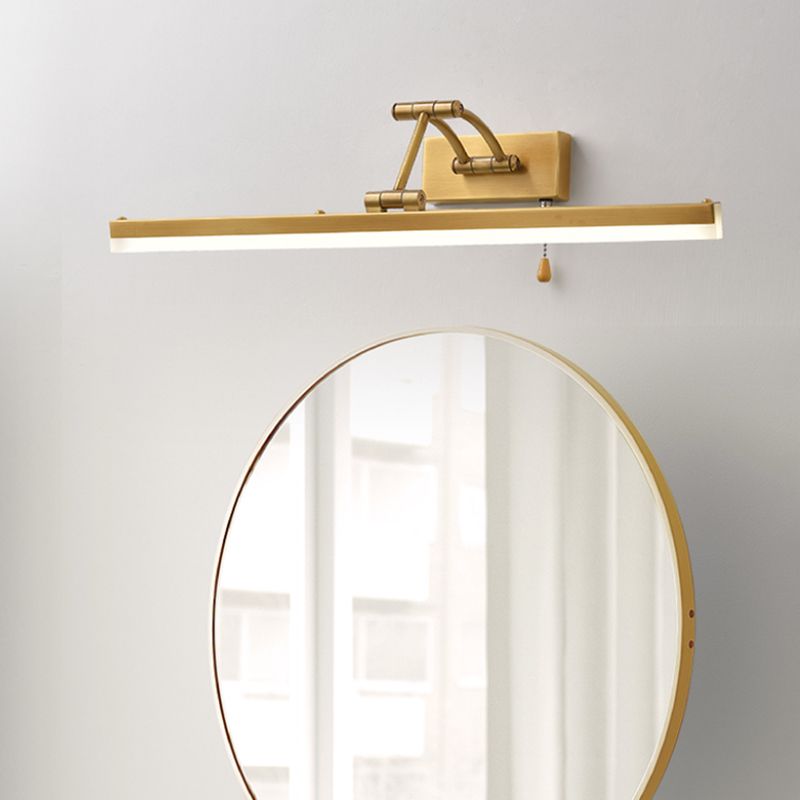 Leigh Spiegelfront Waschtisch-Wandleuchte, L 30/40/60/70/100CM - Lumpaz
