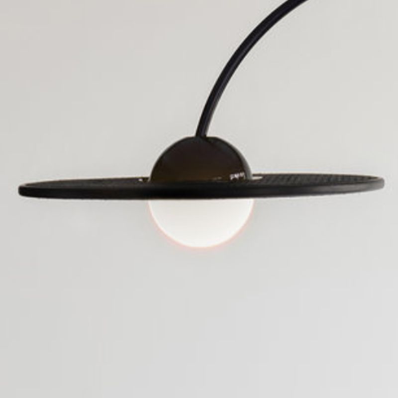 Carins Schwarze Stehlampe, Metall & Glas, 160CM Lang - Lumpaz