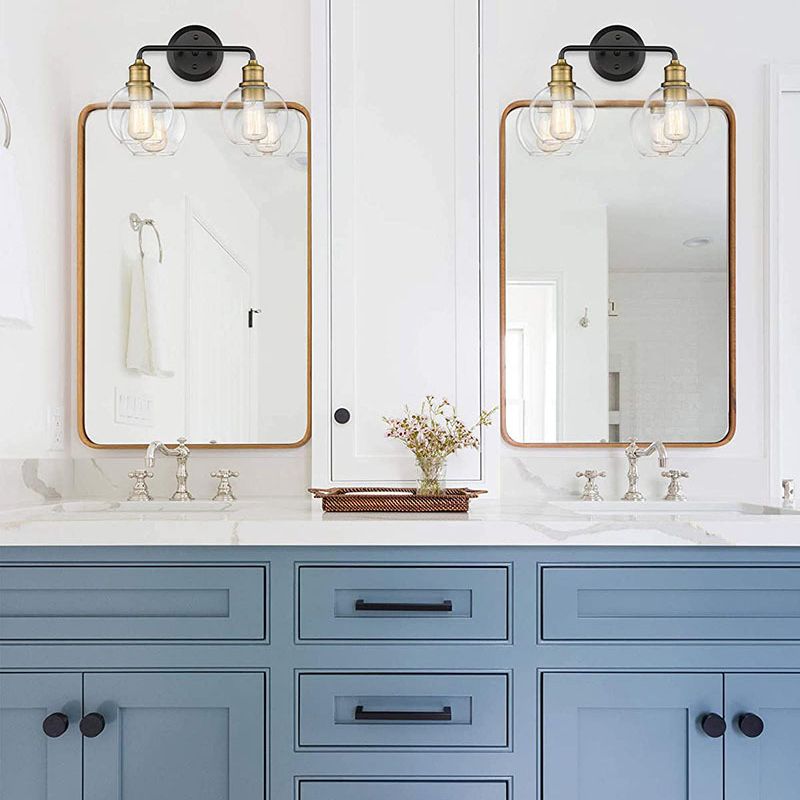 Alessio Kuppel Spiegelfront Waschtisch-Wandleuchte, 2/3-flammig - Lumpaz