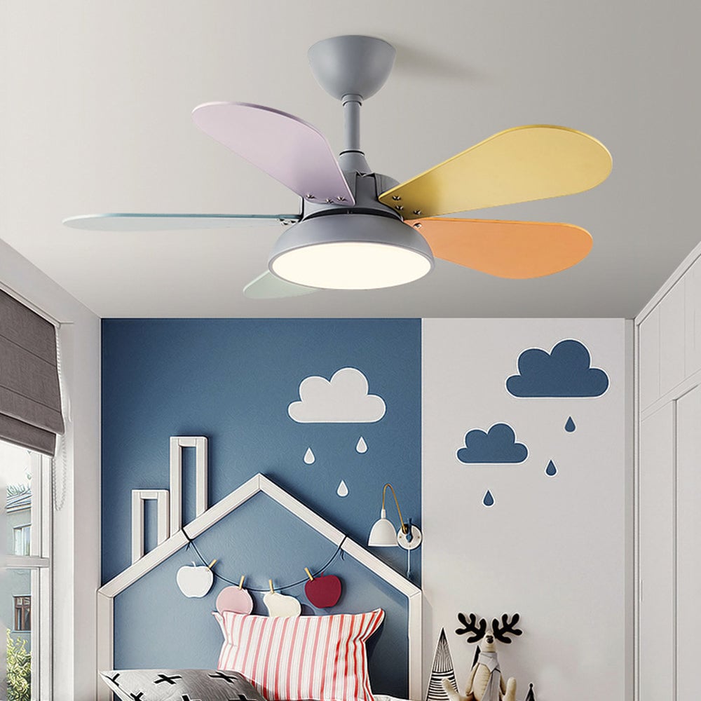Morandi Bunte Deckenventilator mit Beleuchtung, 2 Farbe, ∅95CM - Lumpaz