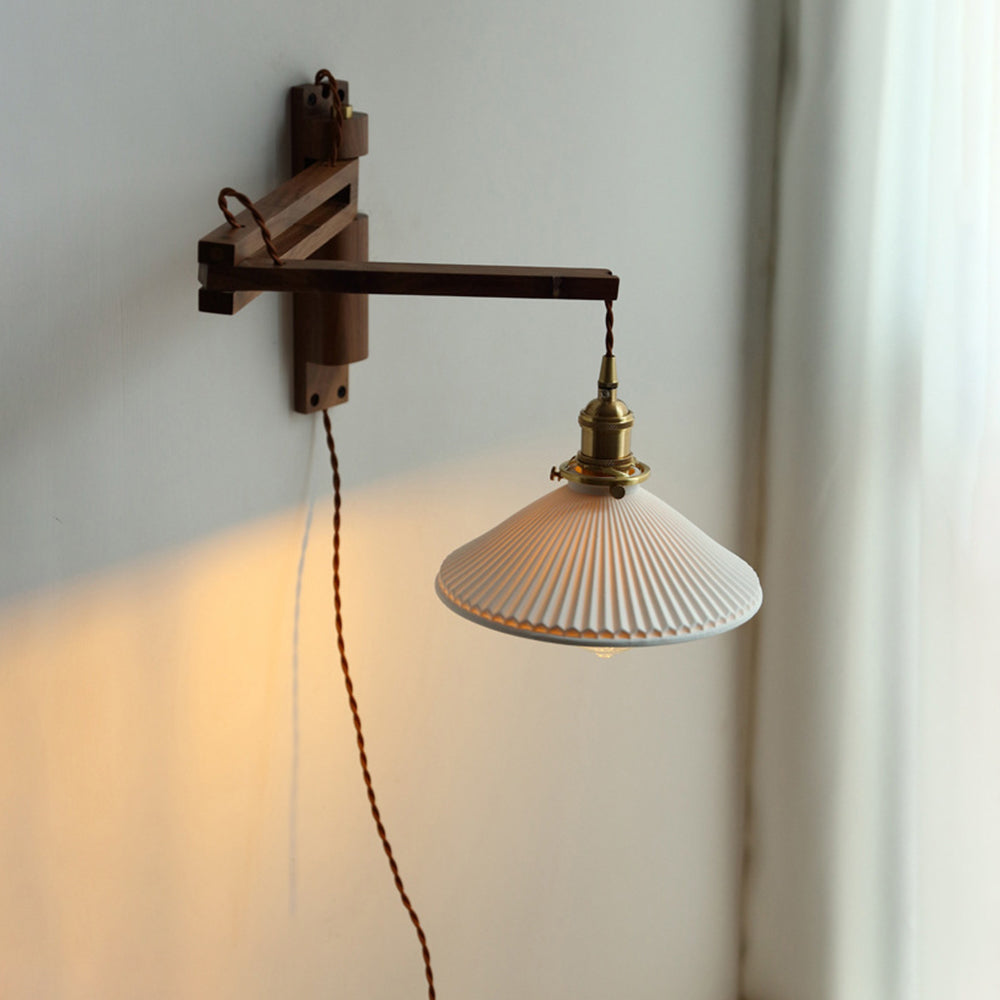 Ozawa Vintage Wandlampe klappbar 3 Farben, Holz - Lumpaz