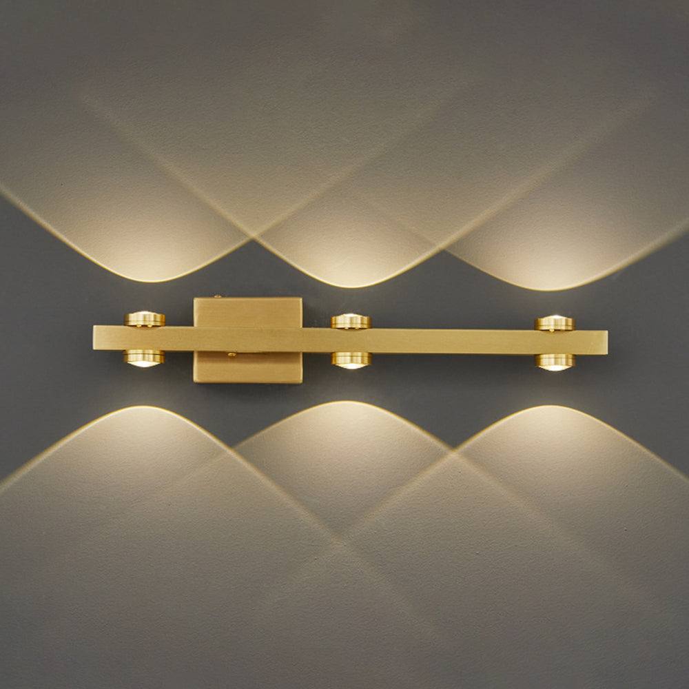 Freja Wandlampe Spiegelfront 2 Farbe & Stil, 2/3/4/6/8 Kopf - Lumpaz