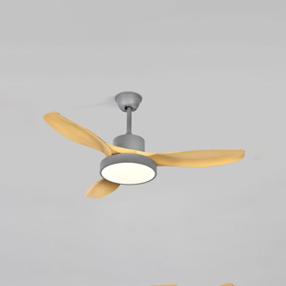 Ozawa 3 Blätter Holz Elementar Deckenventilator mit Beleuchtung, 3 Farben, ∅100/120/140CM - Lumpaz