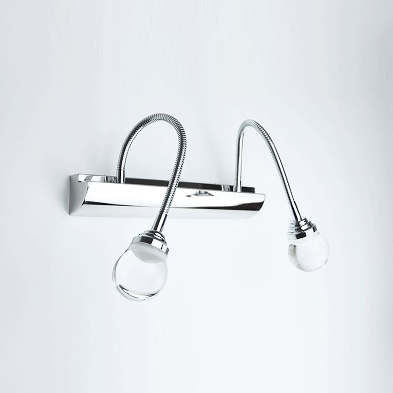 Leigh Flexible Spiegelfront Waschtisch-Wandleuchte, 2/3-flammig 20/46CM Lang - Lumpaz