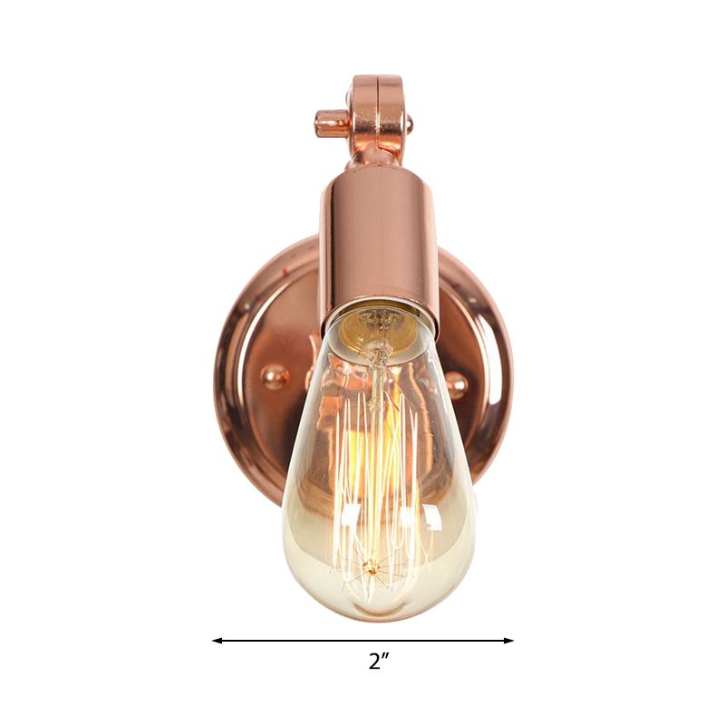Alessio Bulb Rosafarbige Gold Wandleuchte - Lumpaz