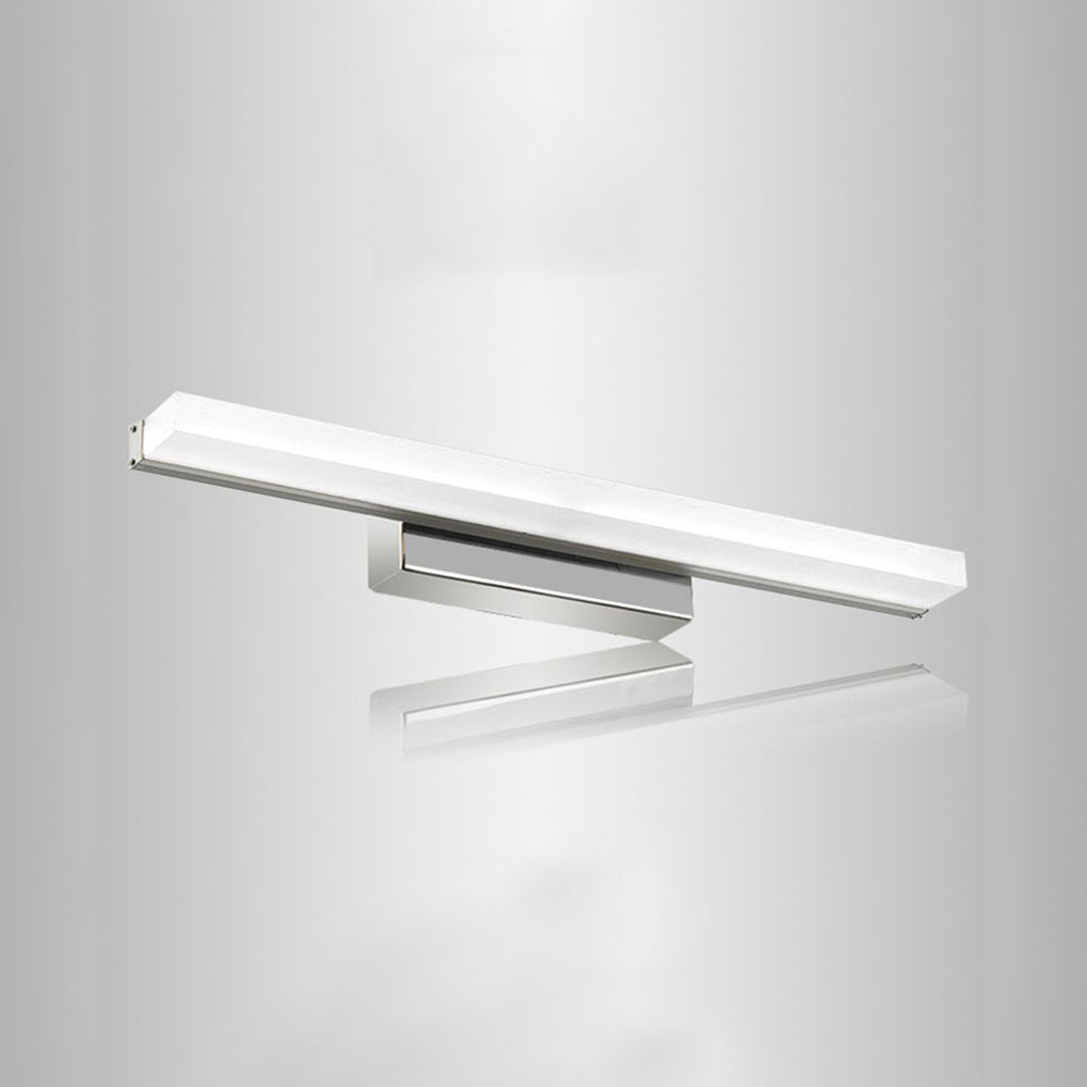 Leigh Grundlegende Rechteckige Spiegelfront Waschtisch-Wandleuchte, Metall & Acryl, L40/60/80/100CM - Lumpaz