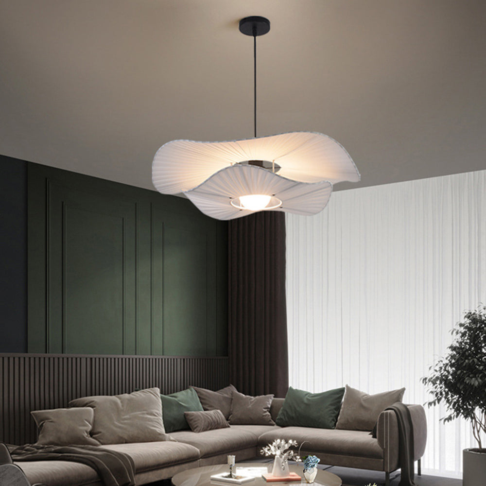 Renée Pendelleuchte 3 Farbe Temperatur umschaltbar, Tücher, ∅60cm - Lumpaz