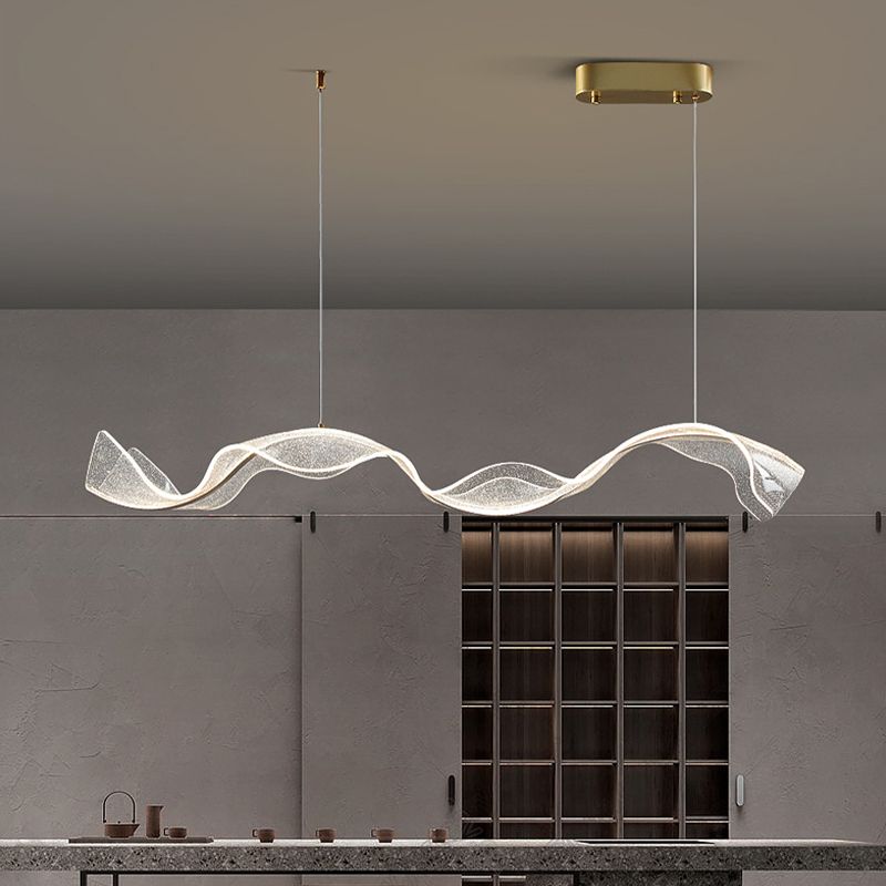 Kirsten Wellenförmige Pendelleuchte, L 100CM - Lumpaz