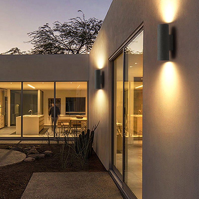 Orr Außenwandleuchte mit zwei -flammign, Zement - Lumpaz