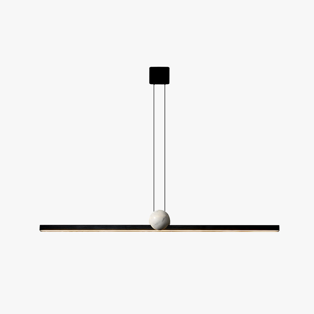 Edge Pendelleuchte 2 Farben, Metall & Marmor, 90/120/150cm - Lumpaz