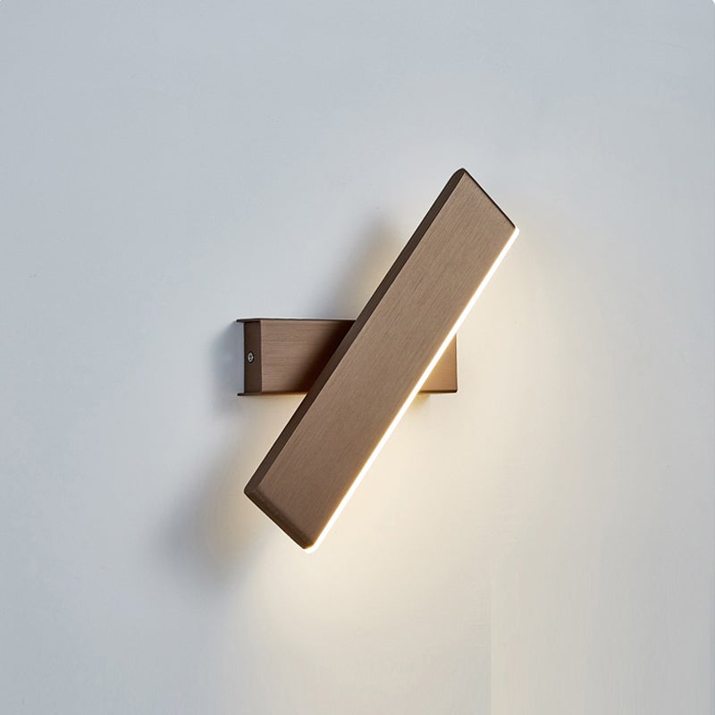 Minimalistische LED Wandleuchte aus Aluminium für Schlafzimmer - Lumpaz