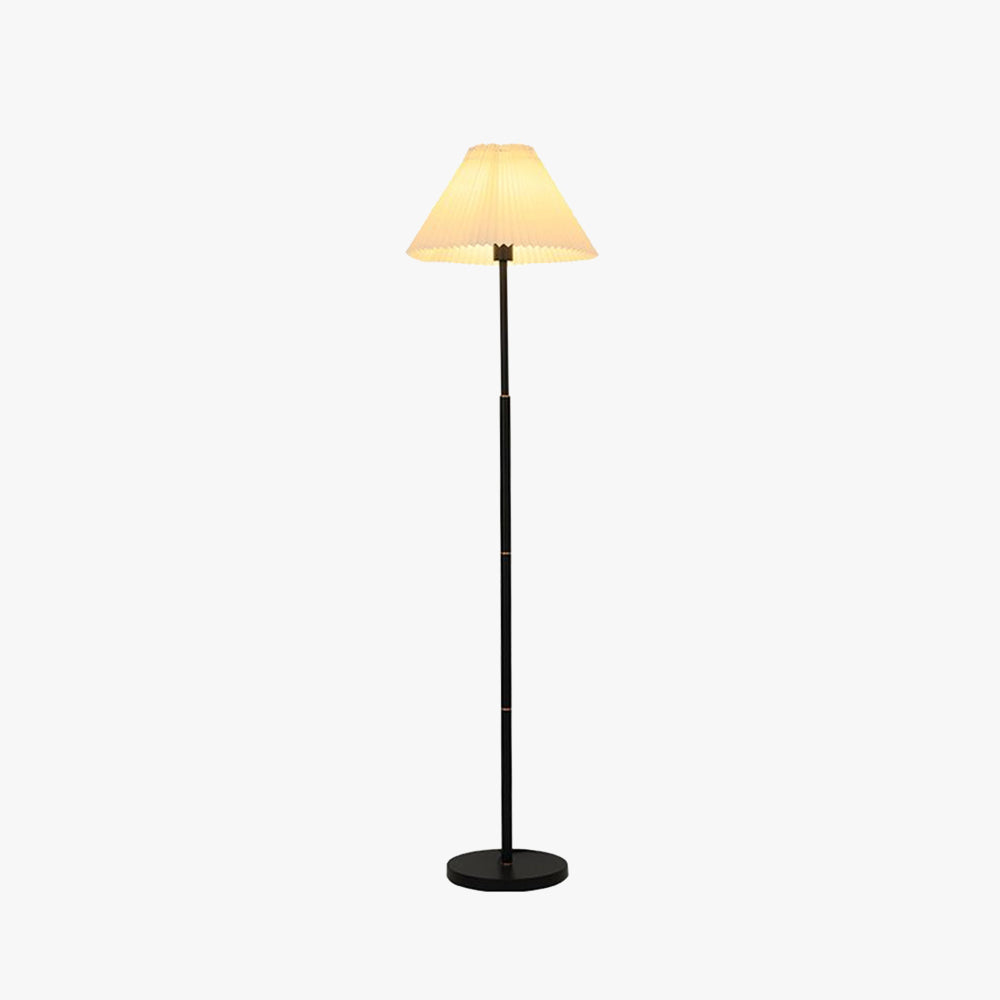 Ozawa Stehleuchte Plissiert, Metall & Stoff, 3 Farben, 165CM Lang - Lumpaz