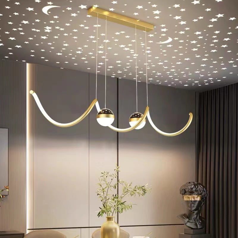 Madina Moderne LED Pendelleuchte Stern-Design für Esszimmer - Lumpaz