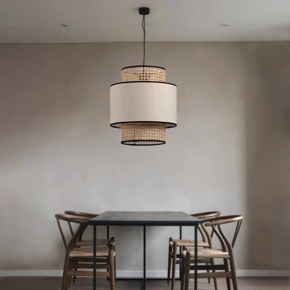 Ritta Pendelleuchte, Beige, ∅30/40/50cm - Lumpaz