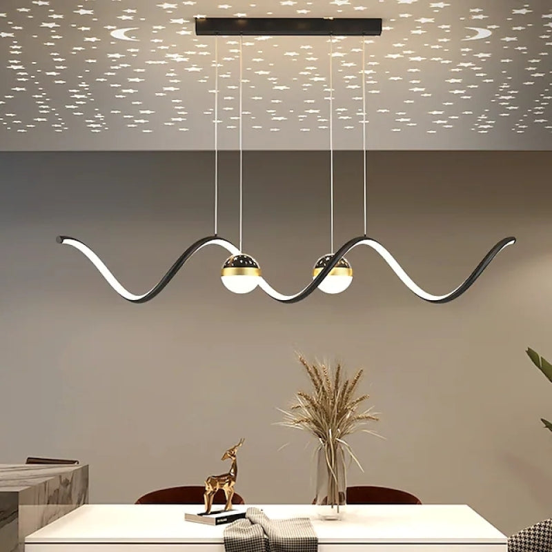 Madina Moderne LED Pendelleuchte Stern-Design für Esszimmer - Lumpaz