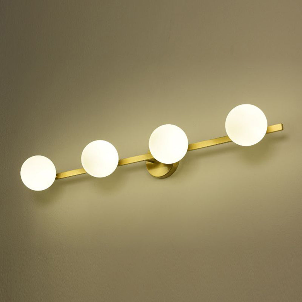 Valentina Spiegelfront Waschtisch-Wandleuchte, Metall & Glas, 3/4-flammig - Lumpaz