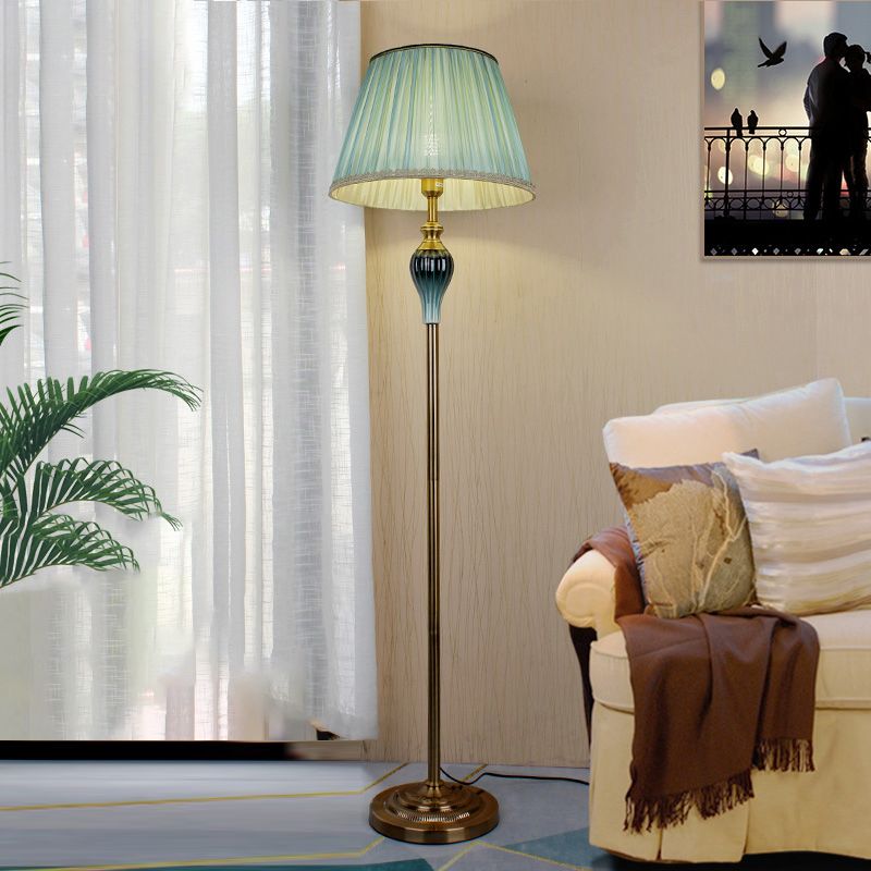 Eryn Stehlampe, Metall & Textil, 152CM Lang - Lumpaz