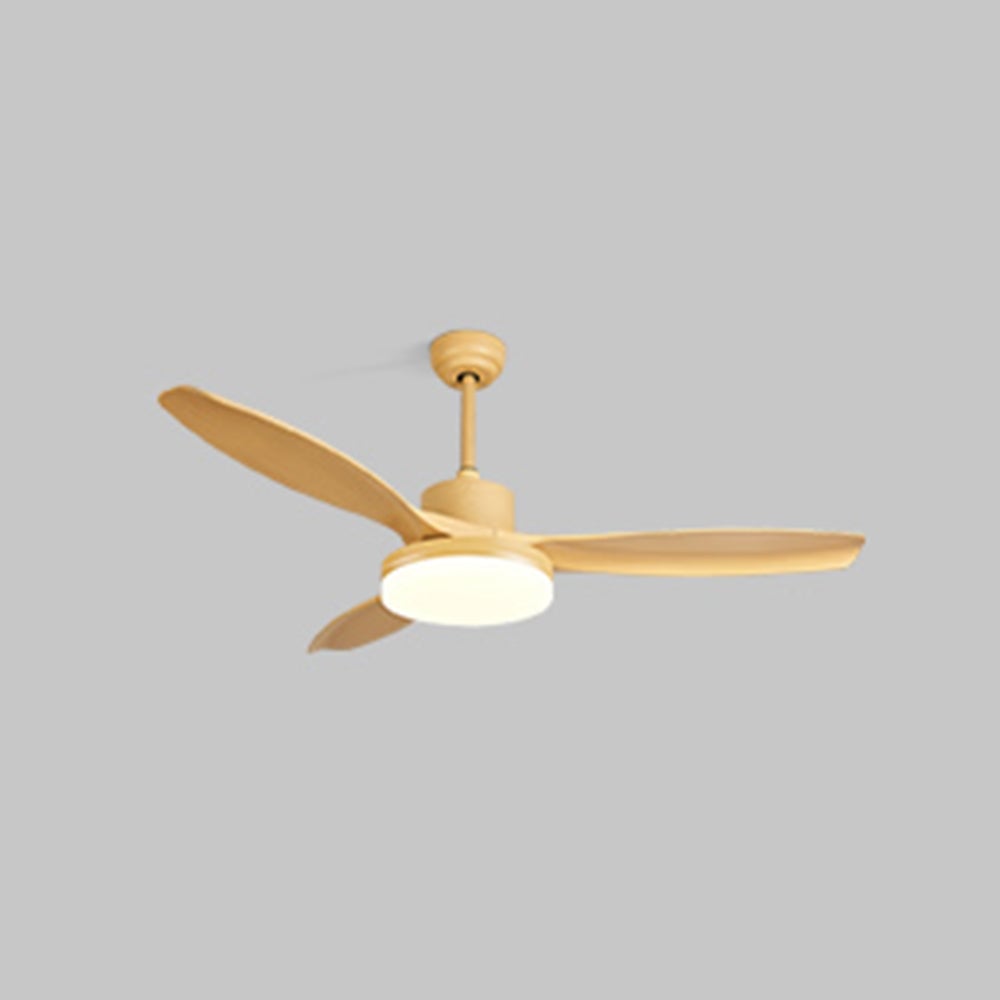 Ozawa 3 Blätter Holz Elementar Deckenventilator mit Beleuchtung, 3 Farben, ∅100/120/140CM - Lumpaz