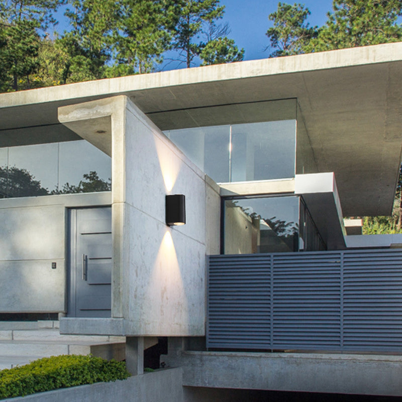 Orr Außenwandleuchte, 2 Stile, Aluminium&Glas - Lumpaz