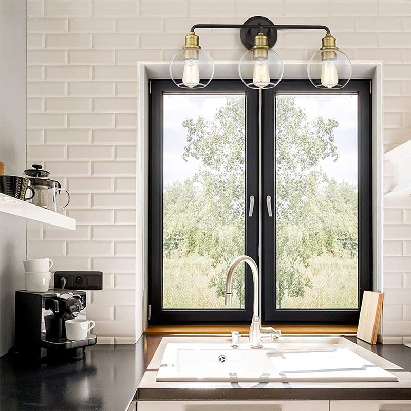 Alessio Kuppel Spiegelfront Waschtisch-Wandleuchte, 2/3-flammig - Lumpaz