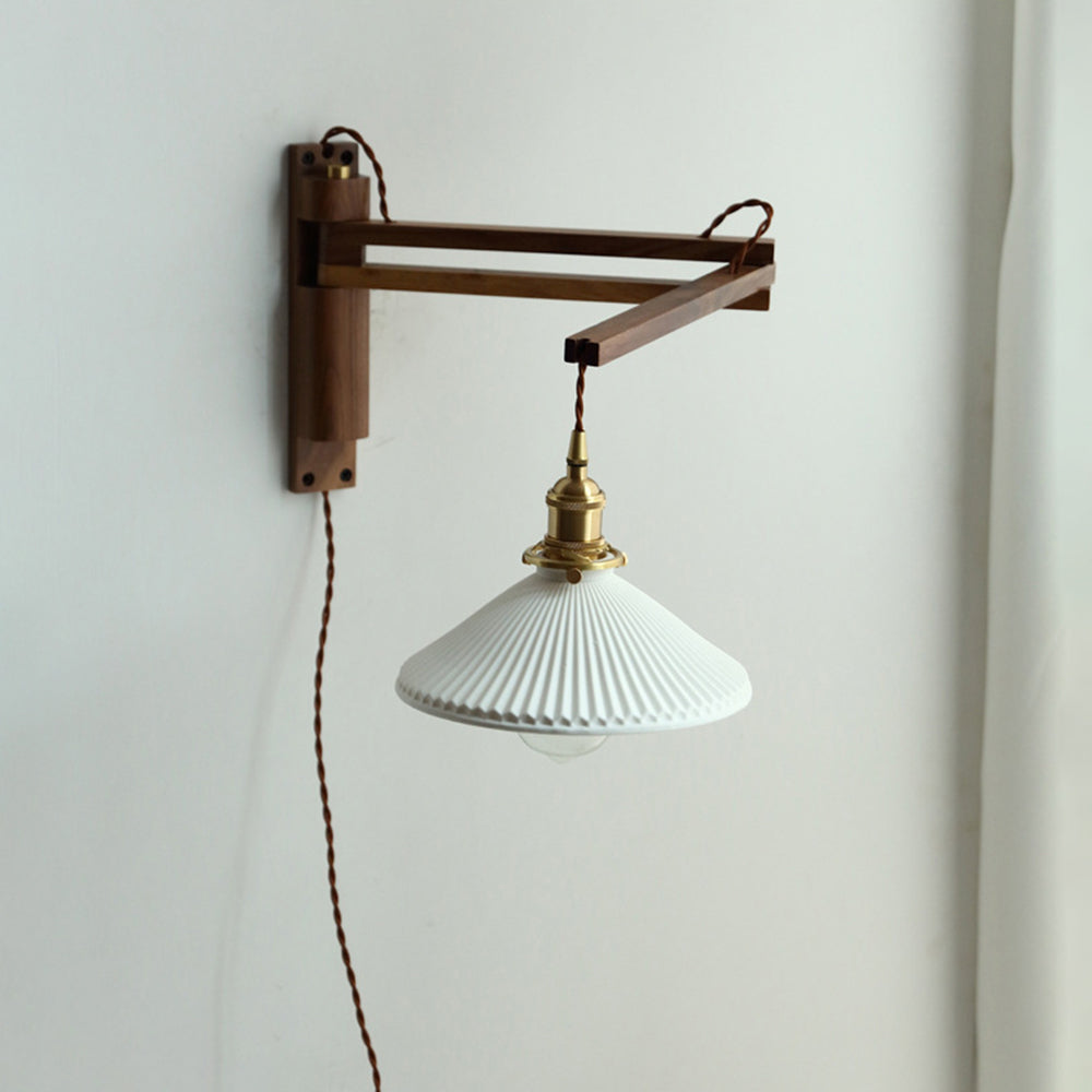 Ozawa Vintage Wandlampe klappbar 3 Farben, Holz - Lumpaz