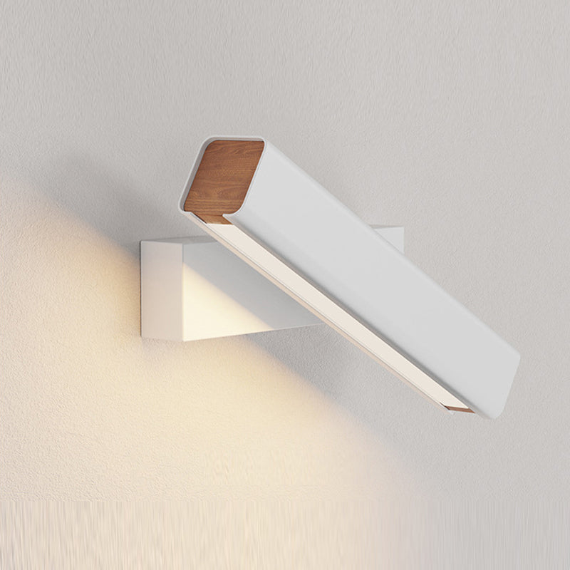 Minimalistische LED Wandleuchte aus Aluminium Drehbar für Schlafzimmer - Lumpaz