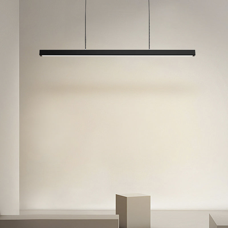 Edge Pendelleuchte Linear dimmbar, Metall&Holz, 60/80/100/120CM Lang - Lumpaz