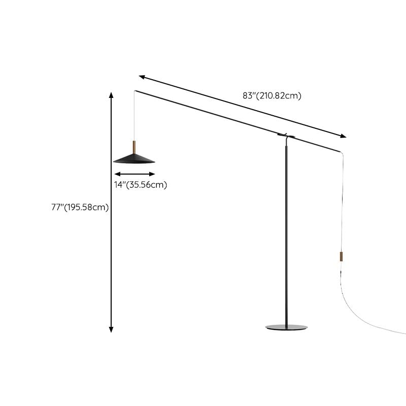 Carins Verstellbar Bogen Stehleuchte, Metall, 196CM Lang - Lumpaz