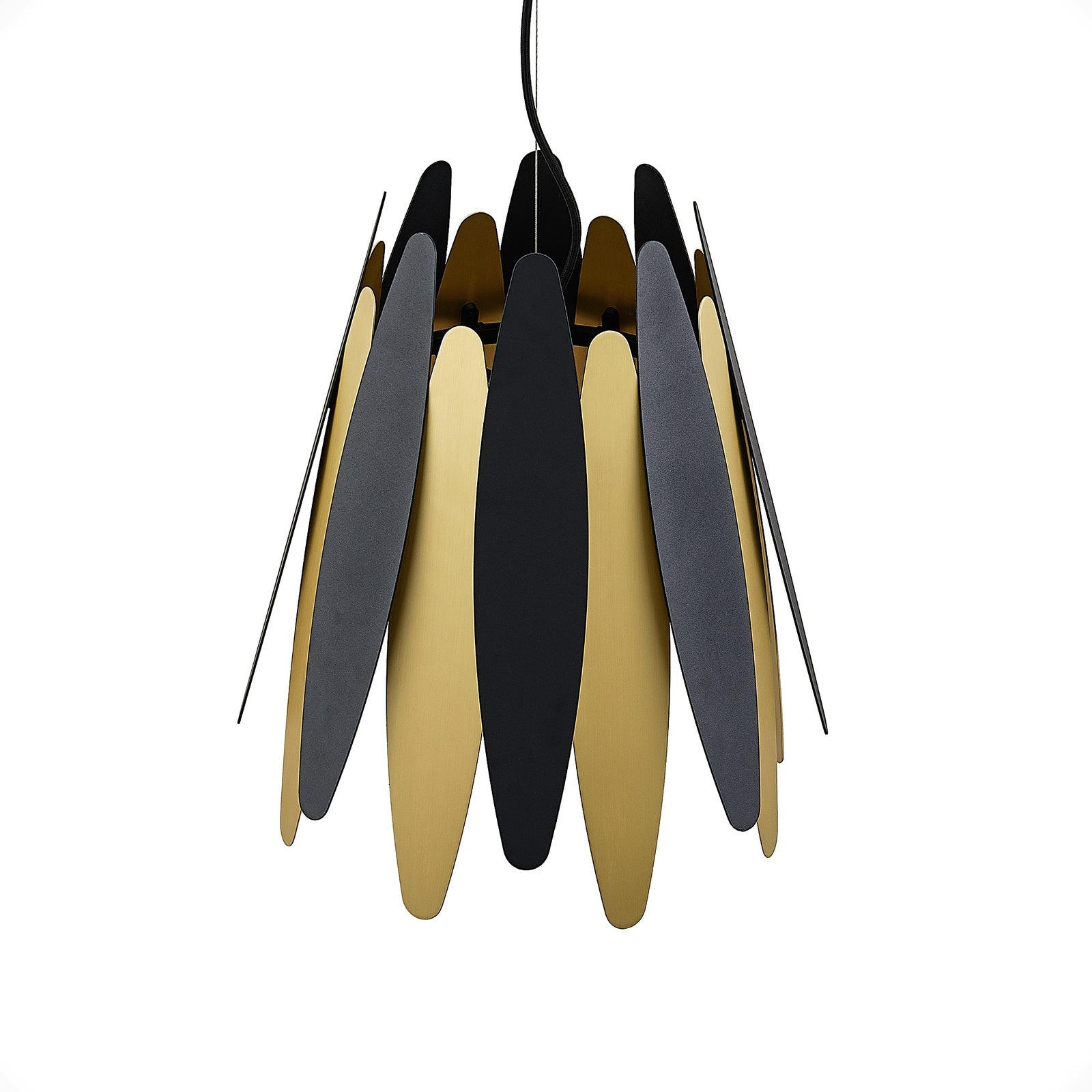 Nazifa Schwarz & Gold Cluster Pendelleuchte, 1/4-flammig - Lumpaz