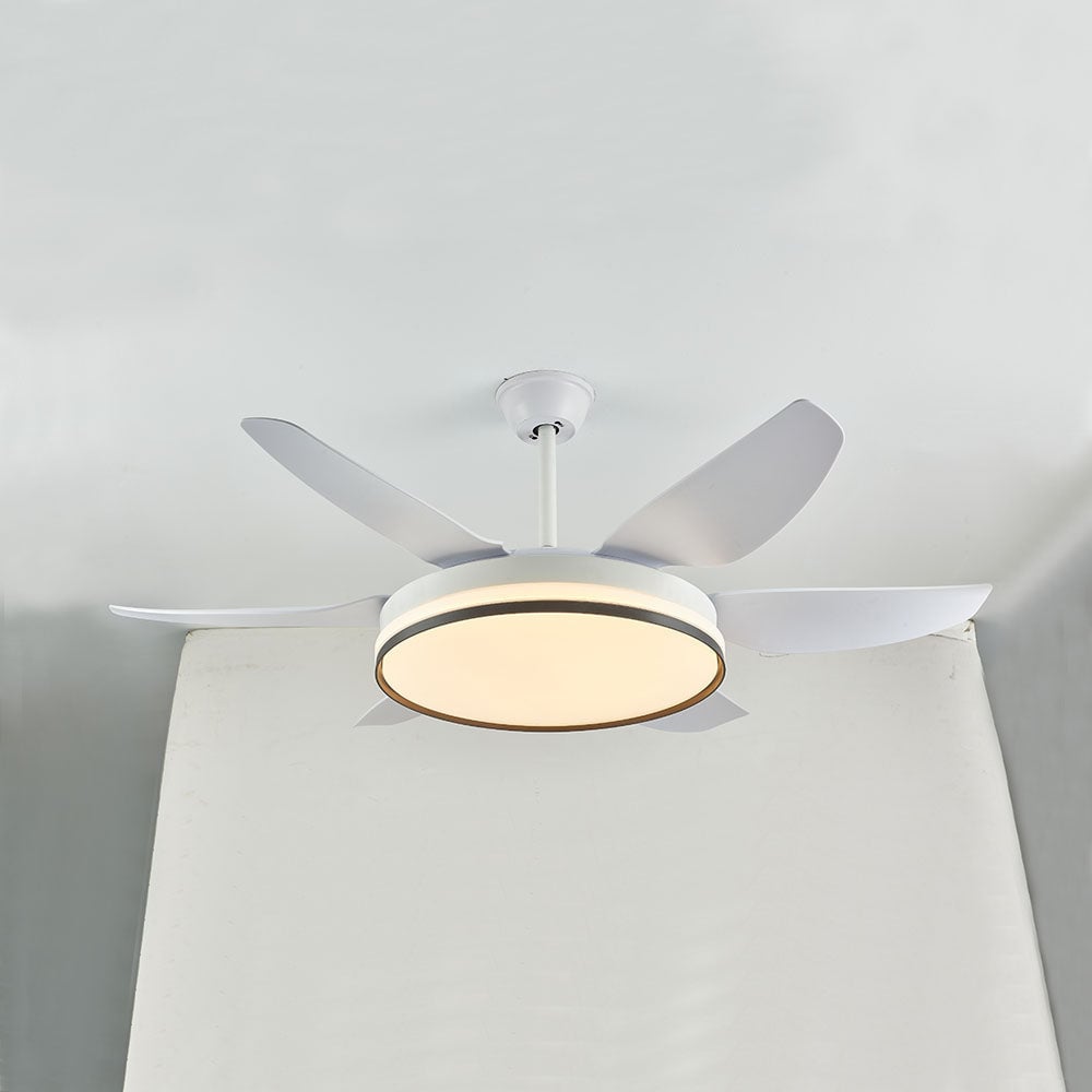 Haydn 6-Blatt-Deckenventilator mit Beleuchtung, 3 Farben, ∅130CM - Lumpaz