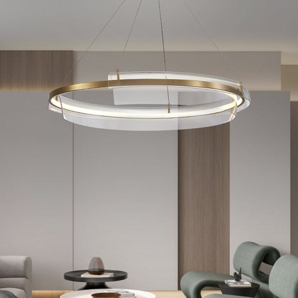 Arisha Pendelleuchte Farbe Temperatur Schaltbar 1/2 Ring, ∅50/75cm - Lumpaz