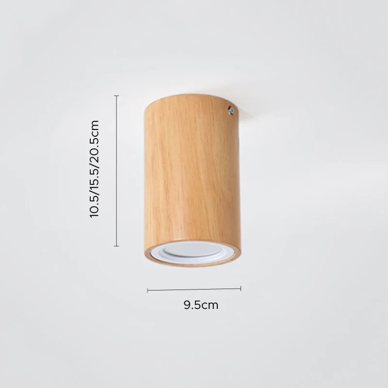 Ozawa Nordische Deckenleuchte Droplight aus Holz für Korridor, Balkon - Lumpaz