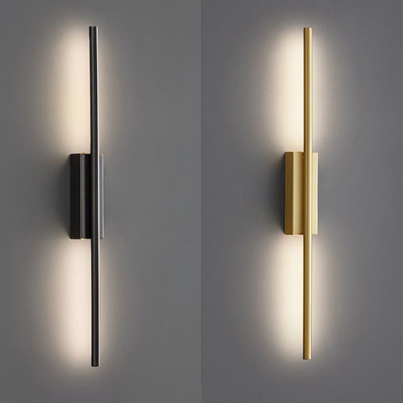 Edge Lineare Spiegelfront Waschtisch-Wandleuchte, 2 Farben & Stile, 61/80/100/120CM Lang - Lumpaz
