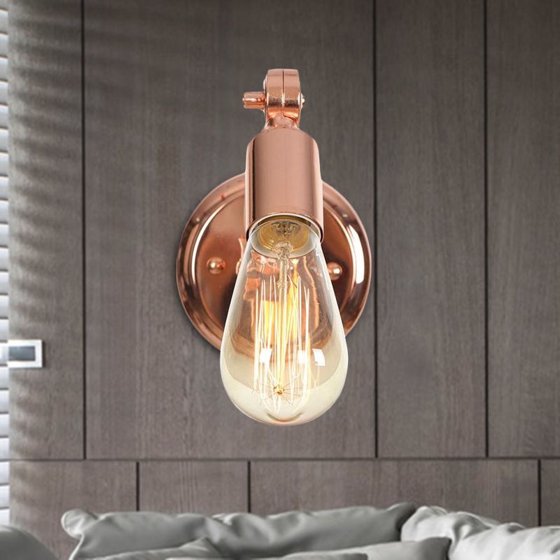 Alessio Bulb Rosafarbige Gold Wandleuchte - Lumpaz