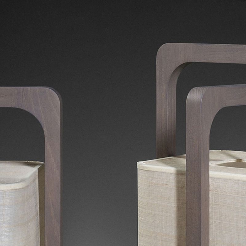 Ozawa Rechteckige Stehleuchte, Holz, ∅20/32CM Lang - Lumpaz