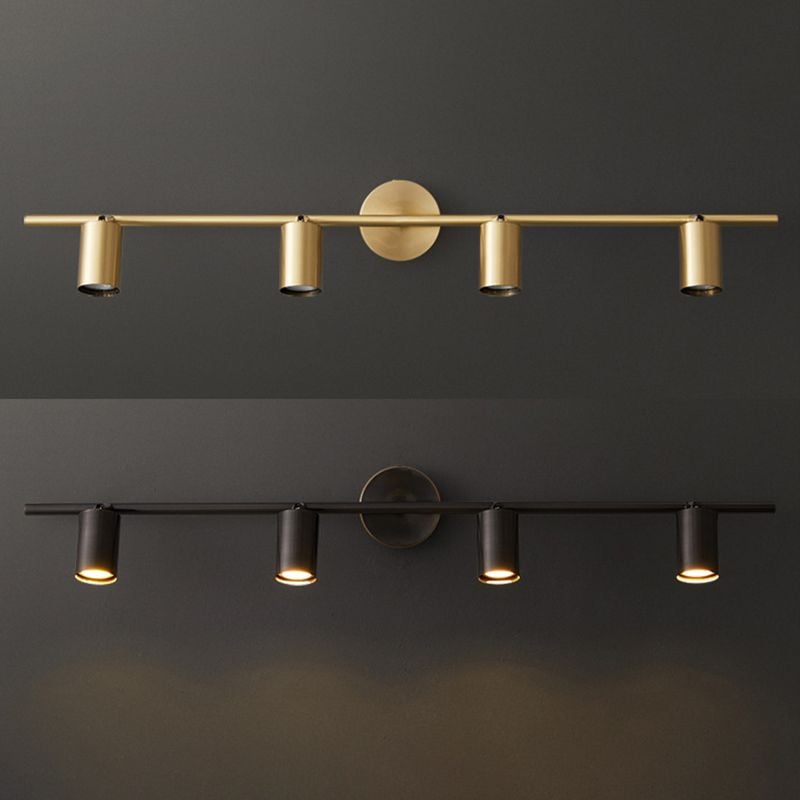 Freja Zylinder-Spiegelfront-Wandleuchte, 1/2/3/4-flammig, 8/50/75/100CM Lang - Lumpaz