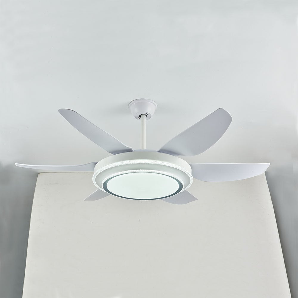 Haydn 6-Blatt-Deckenventilator mit Beleuchtung Grundlegend, 3 Farben, ∅130CM - Lumpaz